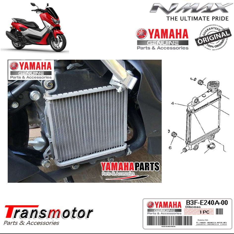 Orijinal NMAX 125/155 2015-2020 Radyatör