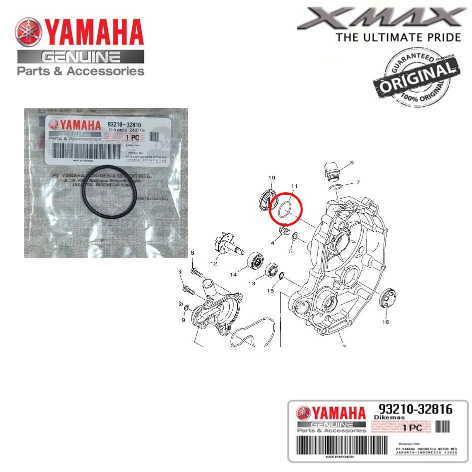 Orijinal Xmax Ironmax Techmax 2018-2025 Yağ Boşaltma Kapak Contası