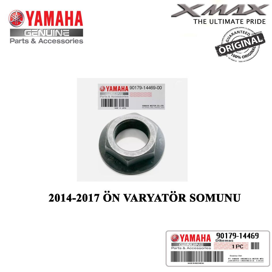 Orijinal Xmax Ironmax Techmax 2014-2017 Ön Varyatör Somunu