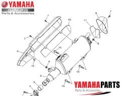 Orijinal Xmax Ironmax Techmax 250/300 2018-2024 Egzoz Koruma