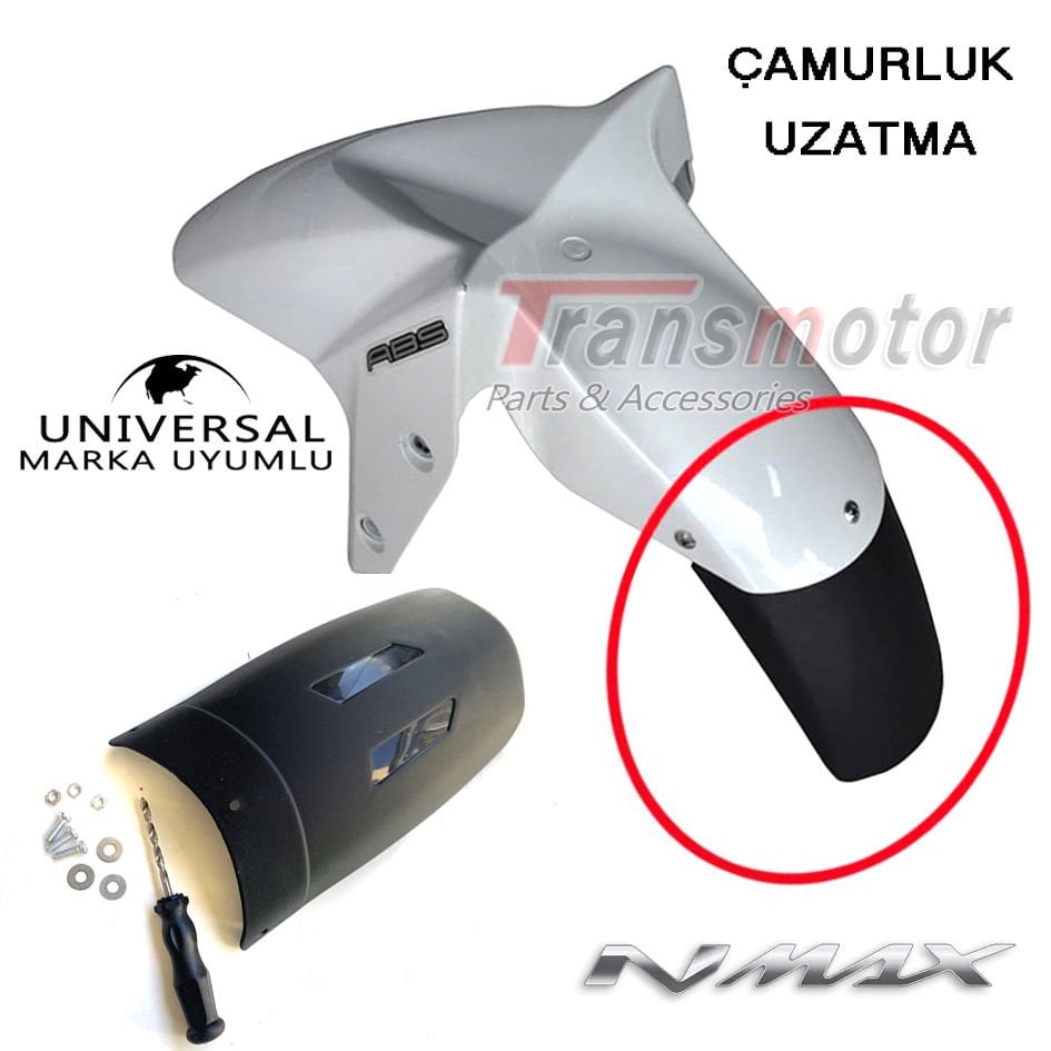 Nmax 125/155 2015-2024 Uyumlu Ön Çamurluk Uzatma