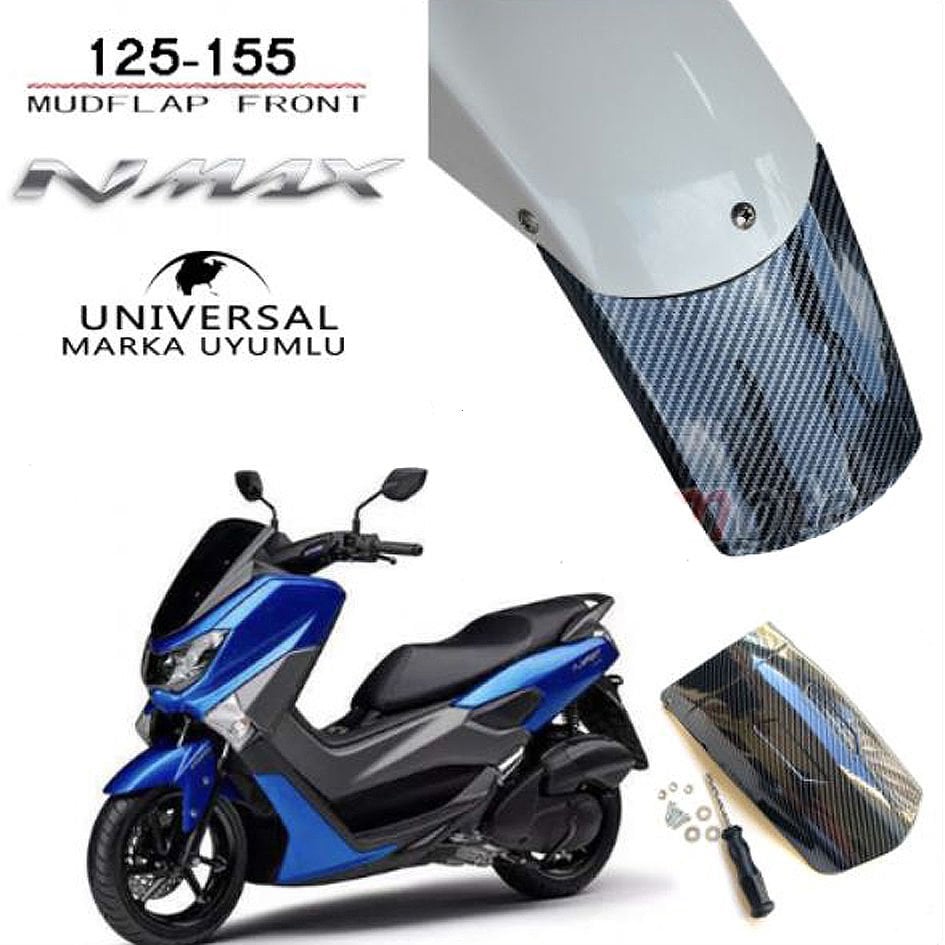 Nmax 125/155 2015-2024 Uyumlu Ön Çamurluk Uzatma Karbon