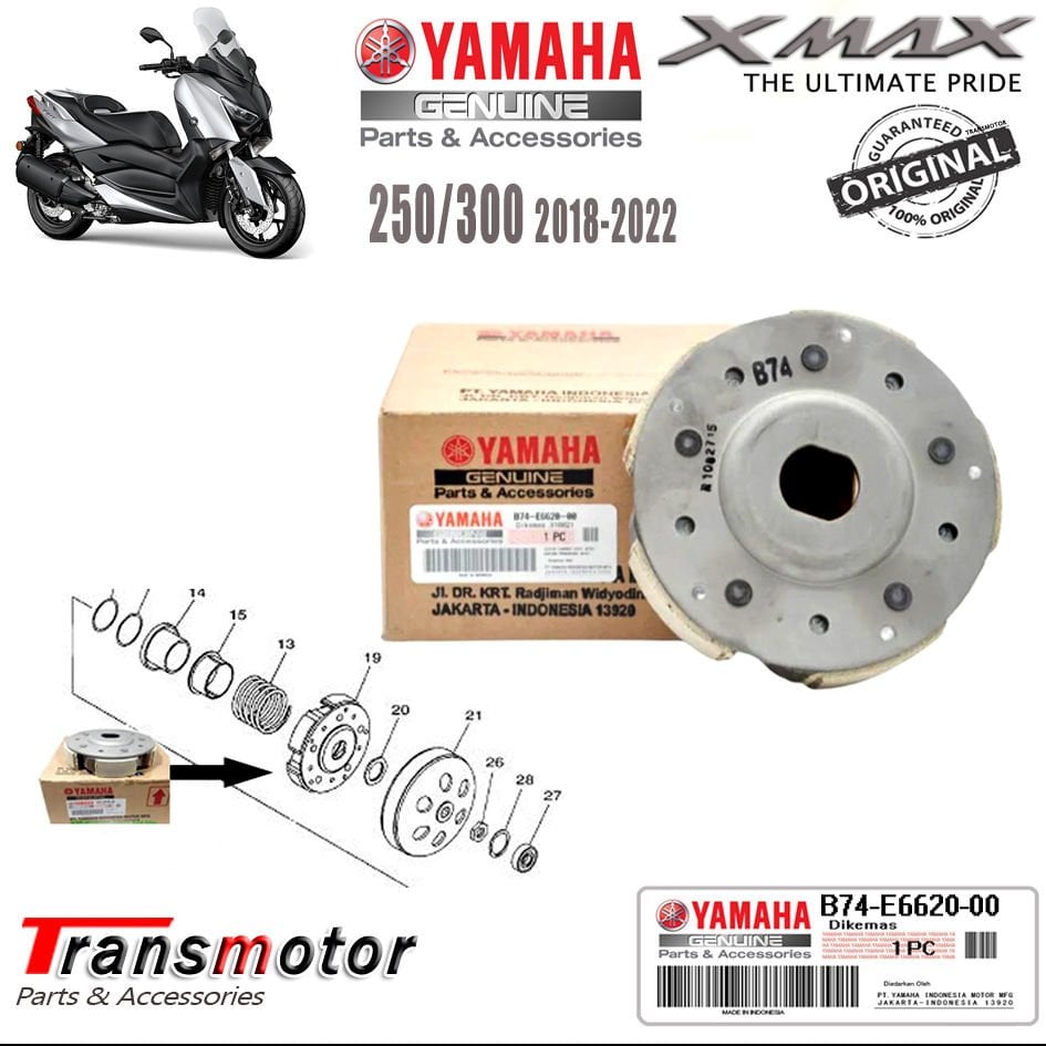 Orijinal Xmax Ironmax Techmax 250/300 2018-2024 Debriyaj Balatası