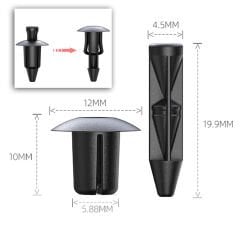 Honda Pcx Universal Grenaj Perçin Rivet Pim Seti 20 Adet