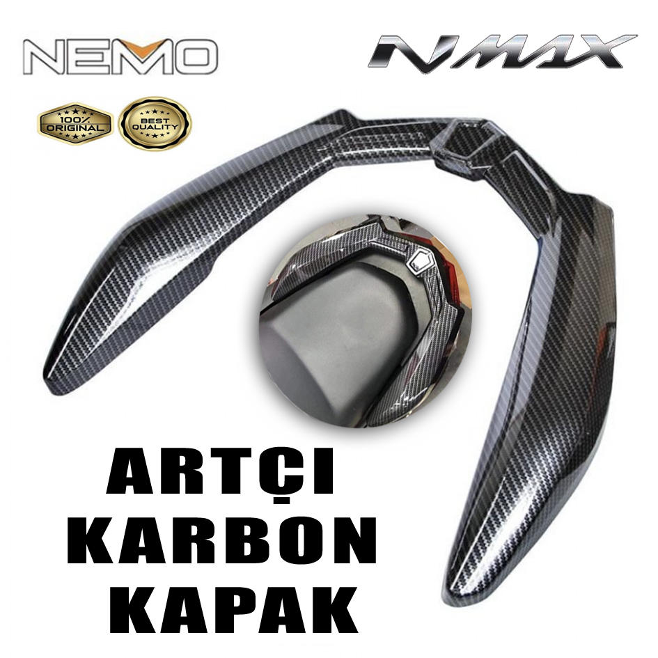 Nmax 125/155 2021-2024 Artçı Tutacak Karbon Kapak