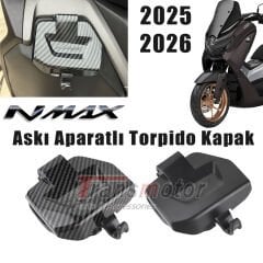 Nmax 125/155 2025-2026 Torpido Kapağı Askı Aparatlı Aç-Kapa Nmax Logolu