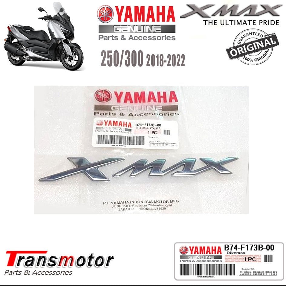 Orijinal Xmax Ironmax Techmax 125/250/300/400 2018-2024 Amblem Logo Silver Gümüş Gri