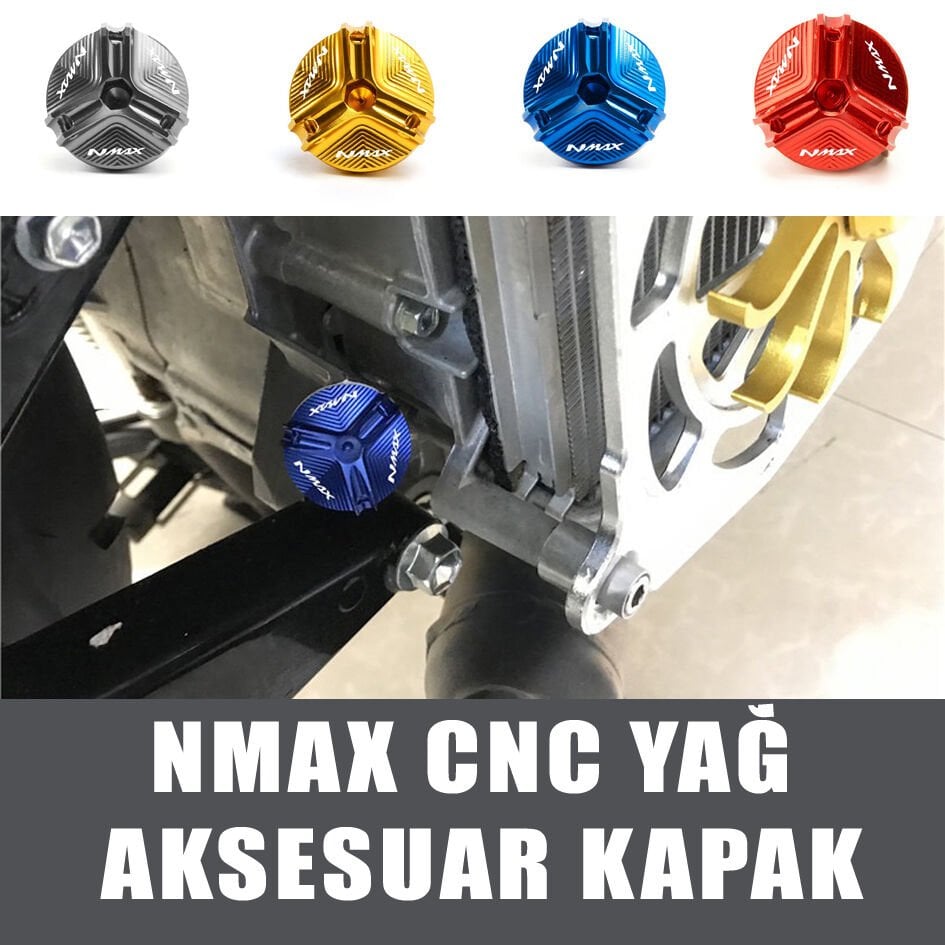 Nmax 125/155 2015-2025 Yağ Seviye Cnc Aksesuar Renkli Kapak