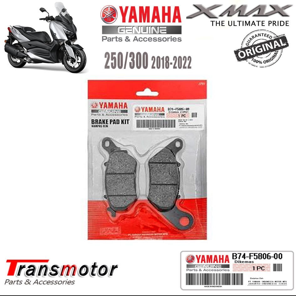 Orijinal Xmax Ironmax Techmax 250/300 2018-2024 Arka Fren Balatası