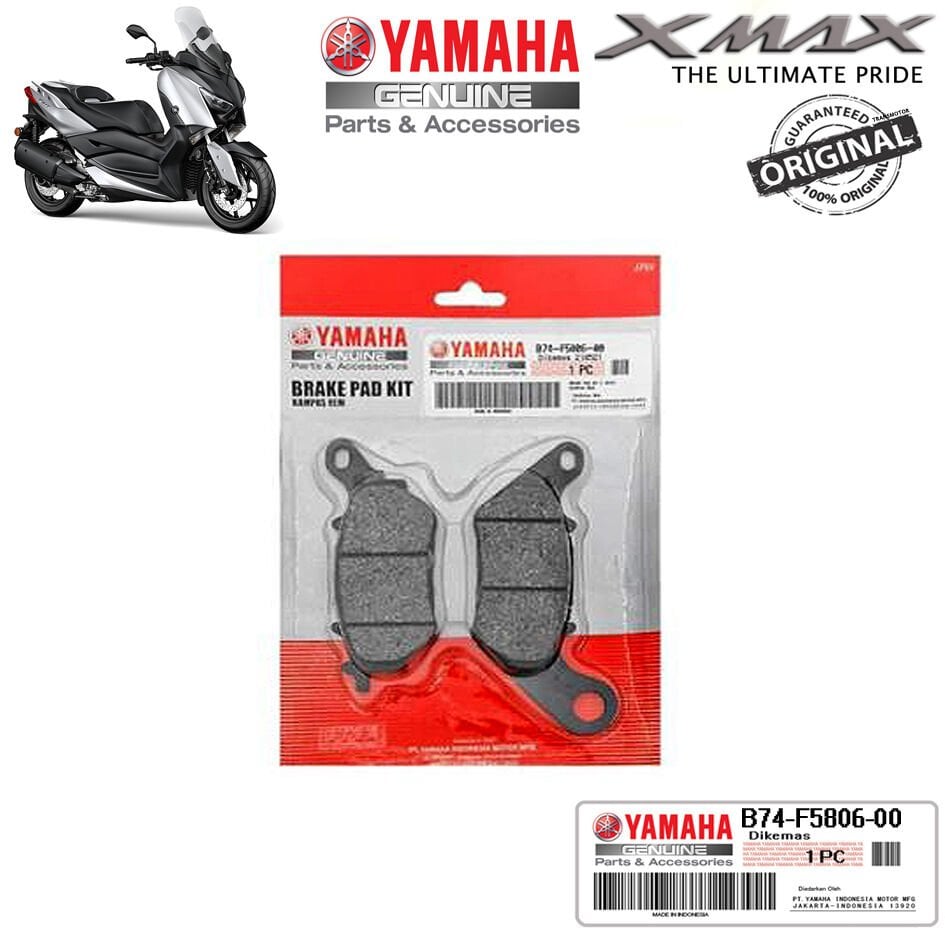 Orijinal Xmax Ironmax Techmax 250/300 2018-2025 Arka Fren Balatası