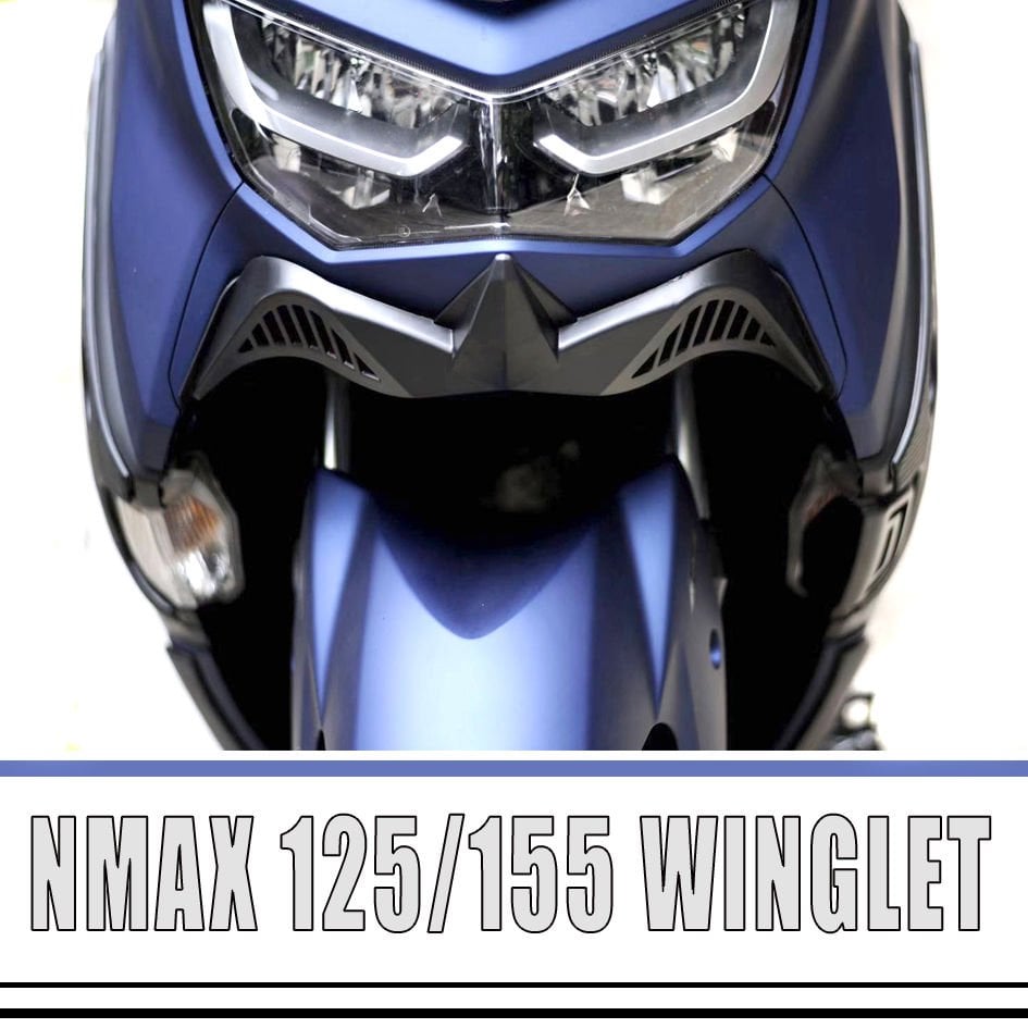 Nmax 125/155 2021-2024 Far Altı Winglet Spoyler Siyah