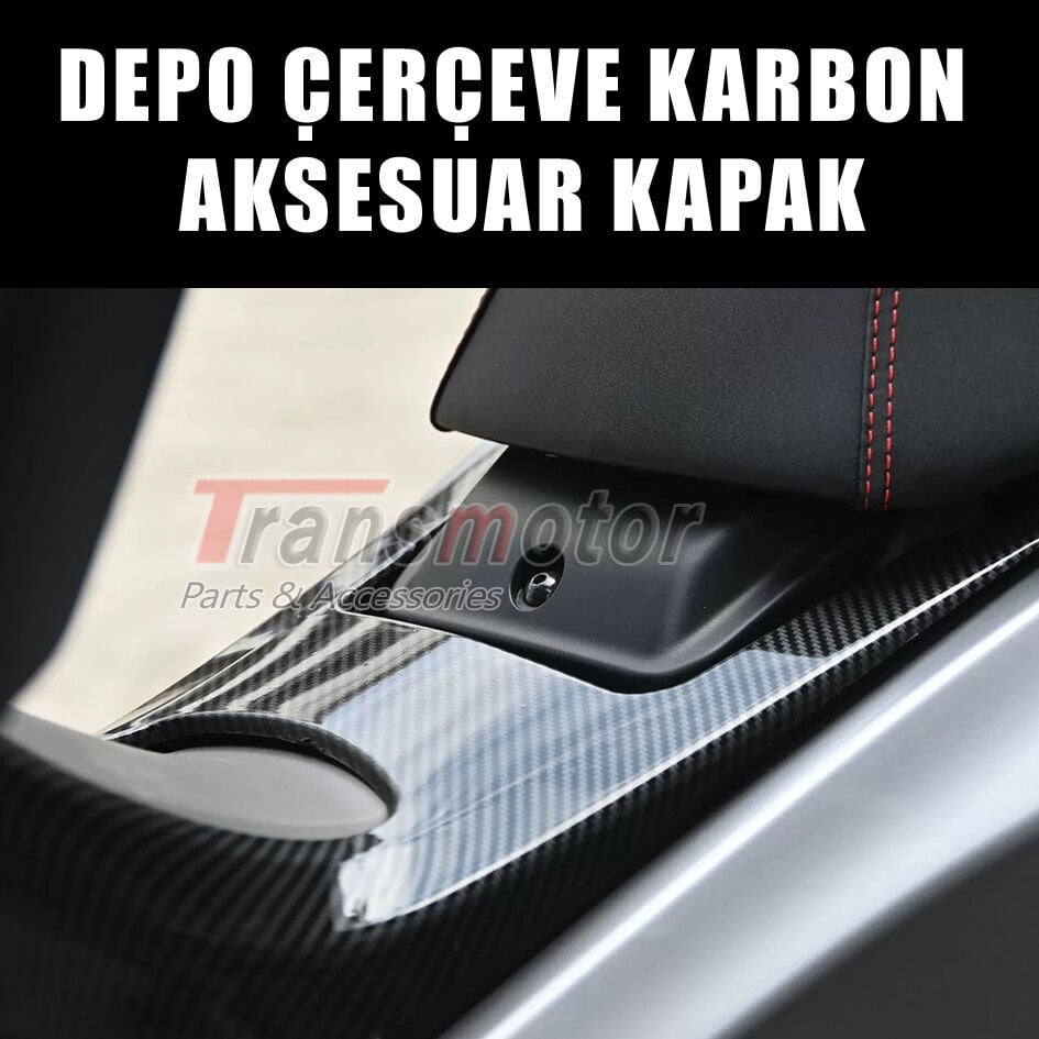 Nmax Techmax 125/155 2025-2026 Depo Çerçevesi Karbon Kapak