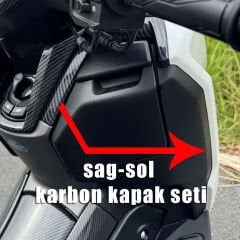 Nmax Techmax 125/155 2025-2026 Torpido Üst Aksesuar Karbon Kapak Seti