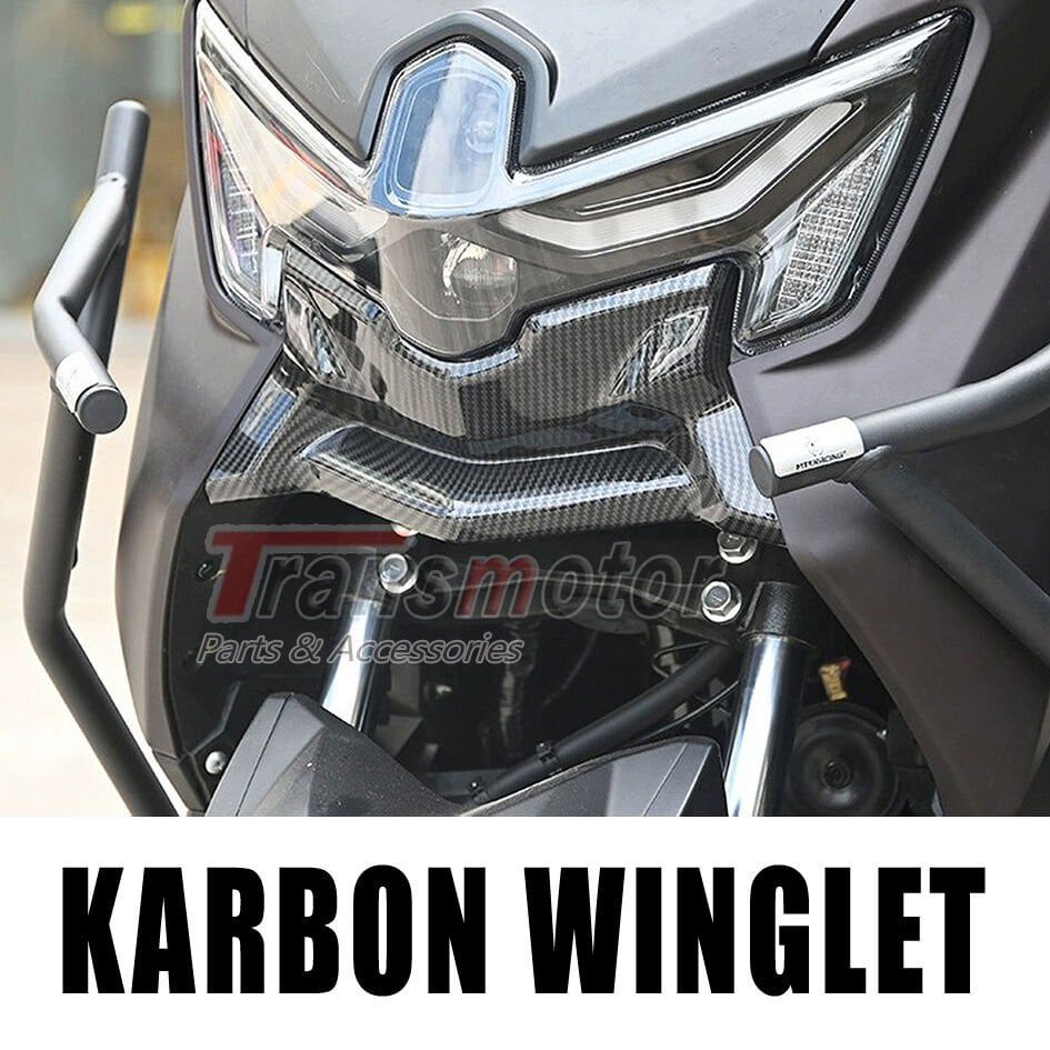 Nmax Techmax 125/155 2025-2026 Far Altı Winglet Aksesuar Karbon Kapak