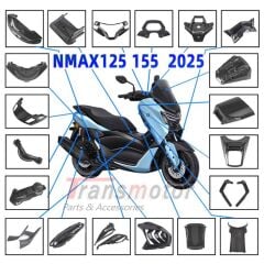 Nmax Techmax 125/155 2025-2026 Far Altı Winglet Aksesuar Karbon Kapak