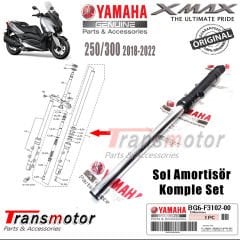 Orijinal Xmax Ironmax Techmax 250/300 2018-2024 Amortisör Sol Ön