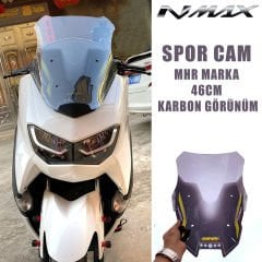 Nmax 125/155 2021-2025 Karbon Detay Spor Cam Açık Füme