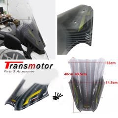 Nmax 125/155 2021-2025 Karbon Detay Spor Cam Açık Füme
