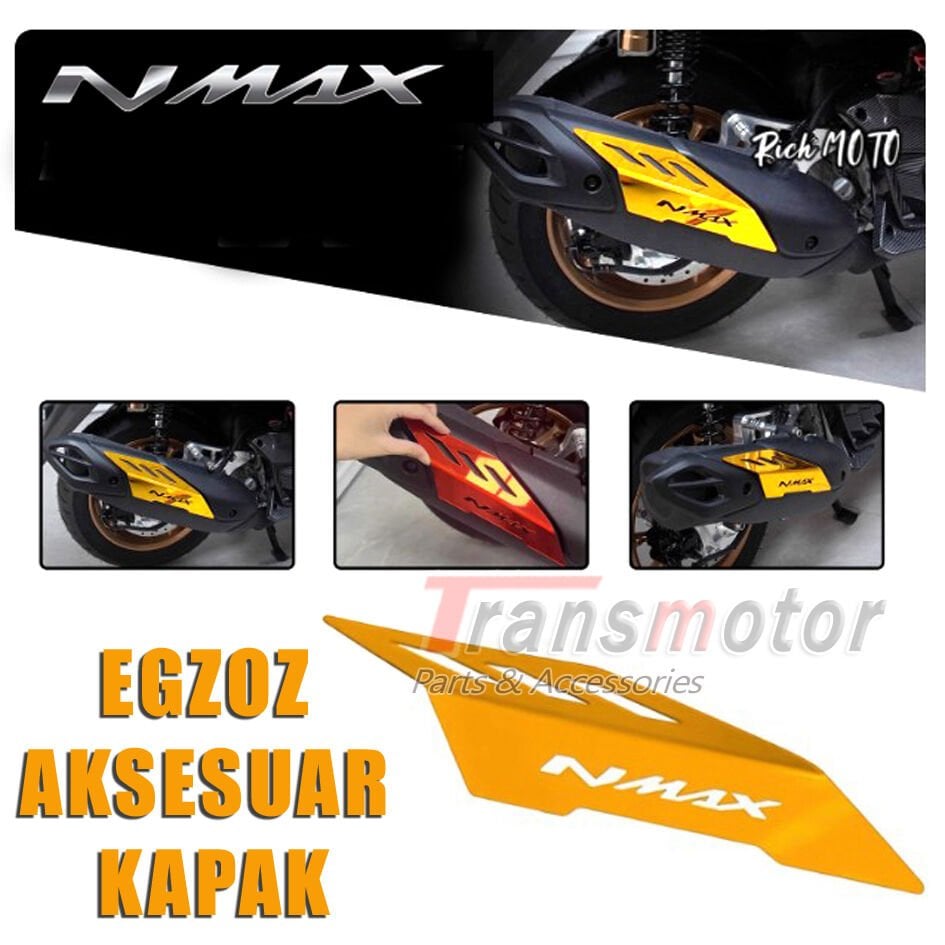 Nmax Techmax 125/155 2021-2026 Egzoz Koruma Üst Aksesuar Renkli Kapak