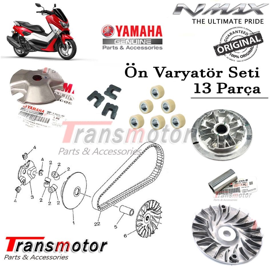 Orijinal NMAX 125/155 2015-2020 Ön Varyatör Seti