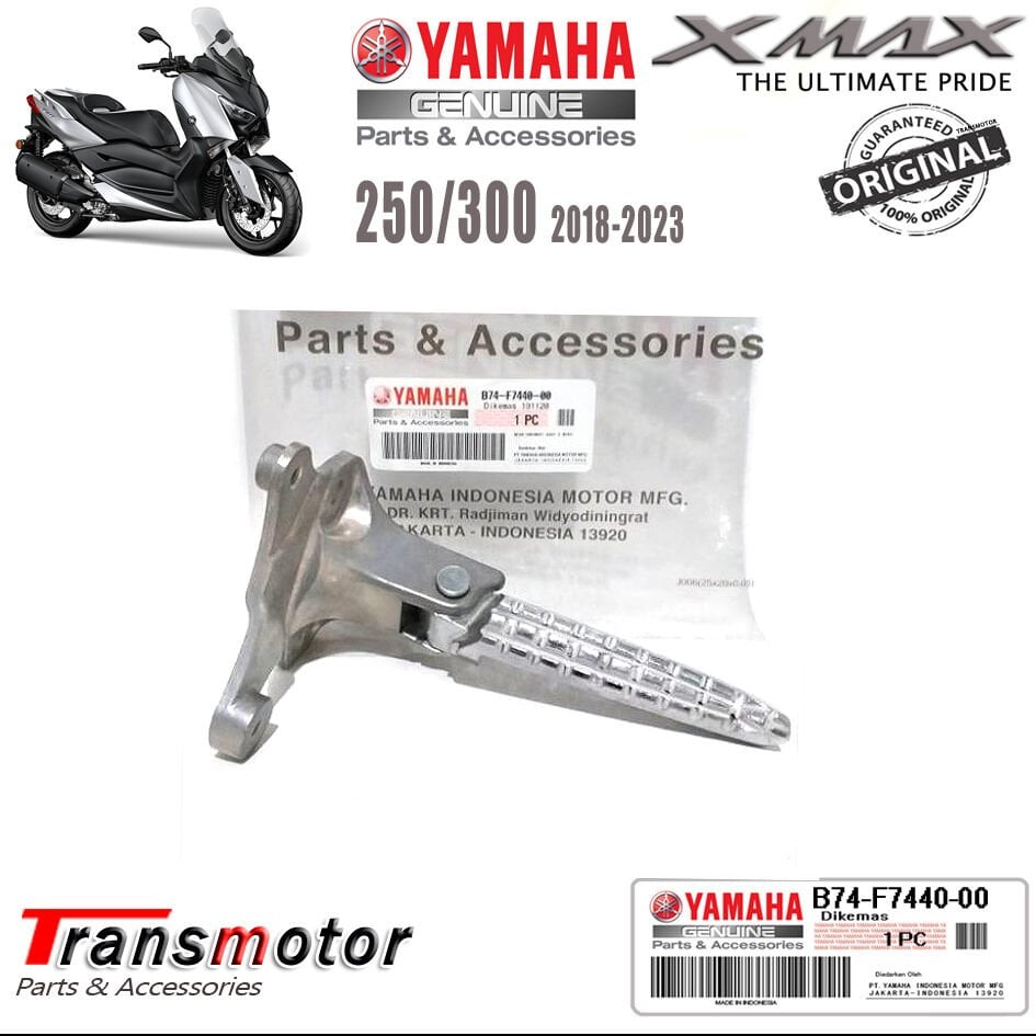 Orijinal Xmax Ironmax Techmax 250/300 2018-2024 Sağ Arka Yolcu Basamak Komple