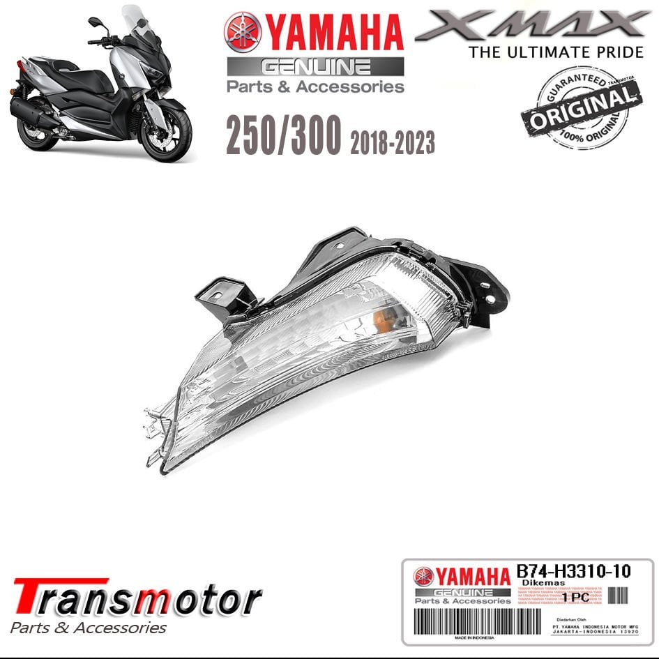 Orijinal Xmax 250/300/400 2018-2023 Sol Sinyal Açık Füme Cam