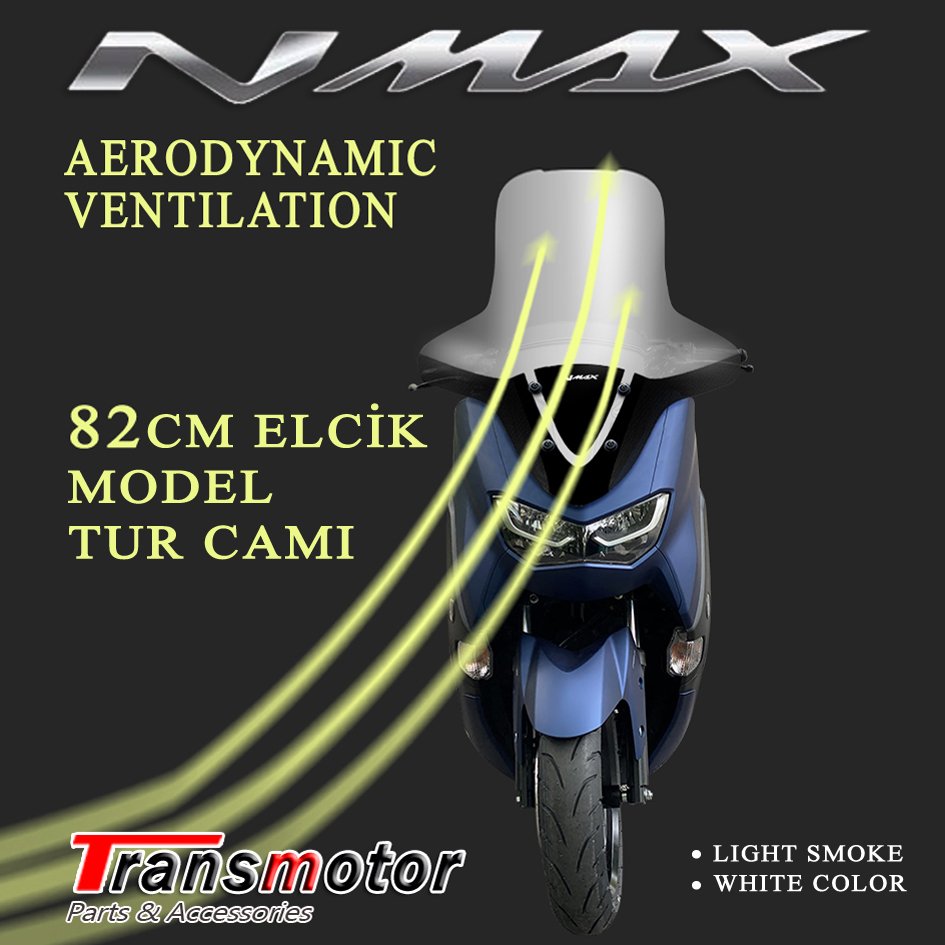 Nmax 125/155 2021-2024 Tur Camı-Siperlik Elcik Model 82 cm