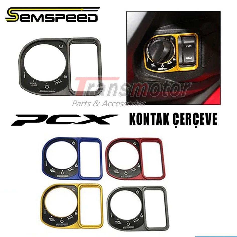 Honda PCX 125 2021-2026 Kontak Çerçeve Cnc Aksesuar Kapak