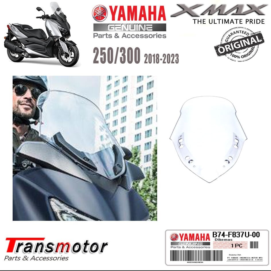 Orijinal Xmax Ironmax Techmax 2018-2022 Siperlik Cam Şeffaf
