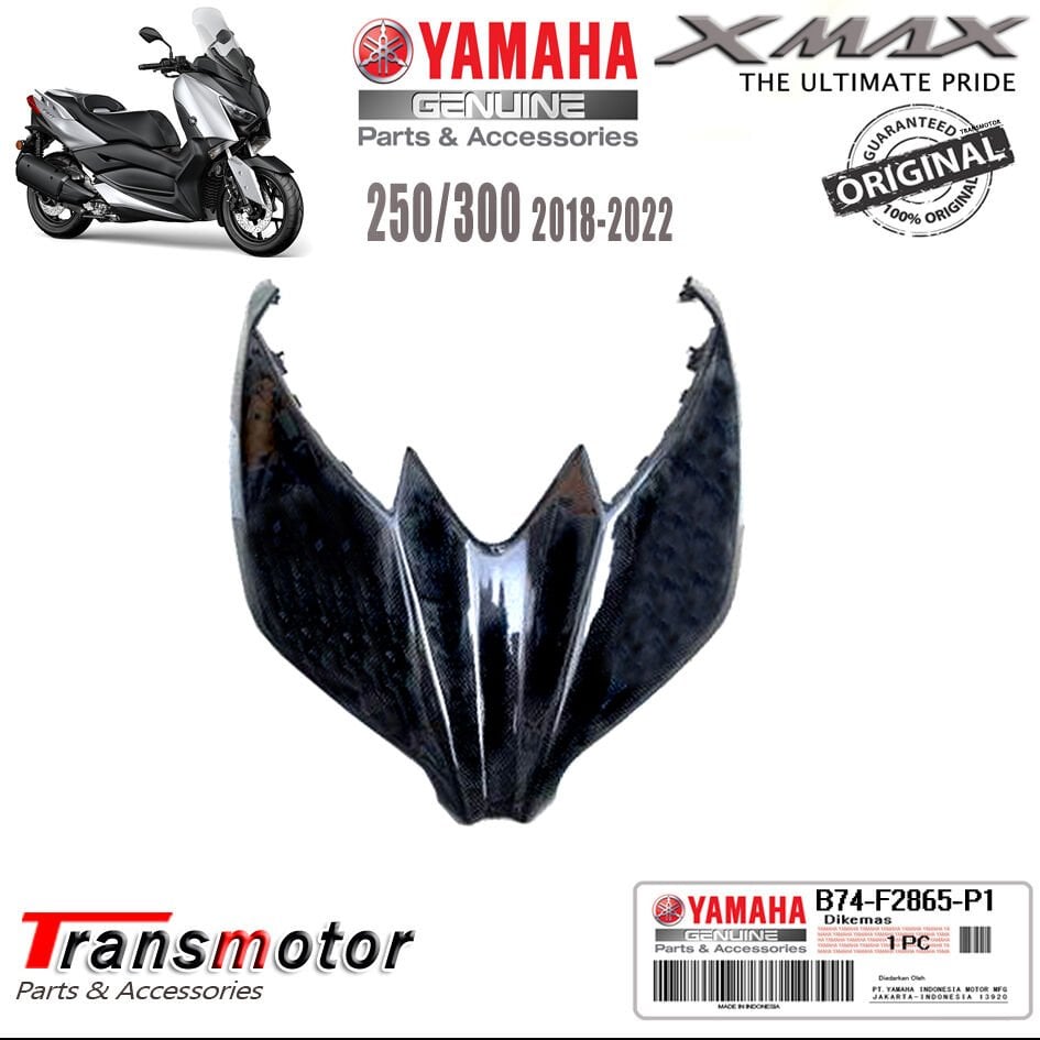 Orijinal XMAX 250/300 2018-2022 Far Üstü Panel Parlak Siyah