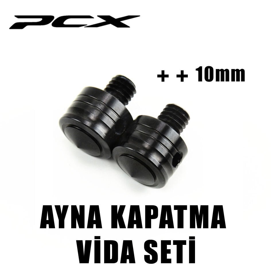 Honda PCX 125 Ayna Kapatma Vida Seti 10mm Siyah