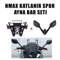 Nmax 125/155 2025-2026 Katlanır Ayna - Telefon Tutucu Bar Seti