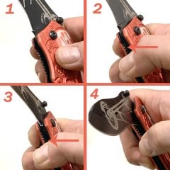 Chopper Model Hediyelik Motosiklet Çakısı