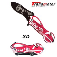 Chopper Model Hediyelik Motosiklet Çakısı Kırmızı