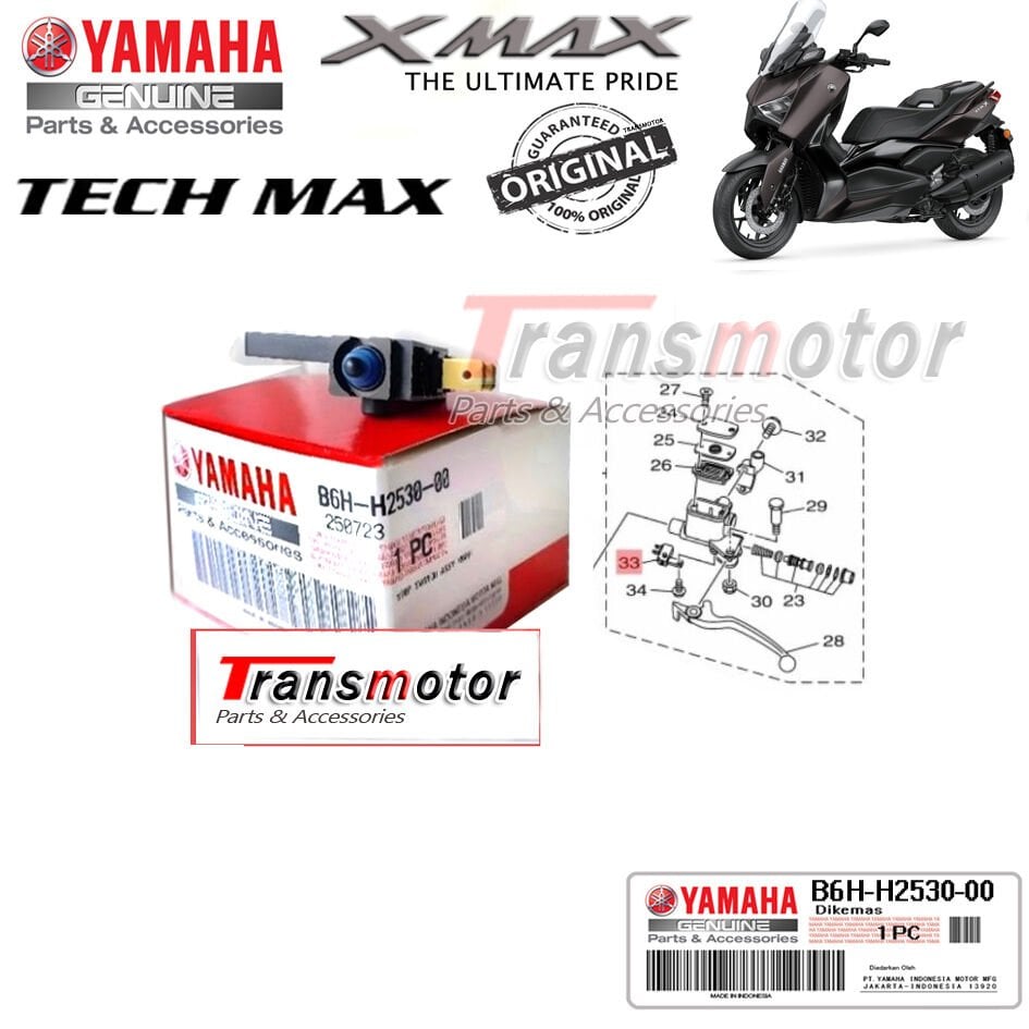 Orijinal Xmax Techmax 250/300 2024-2026 Arka Fren Müşürü