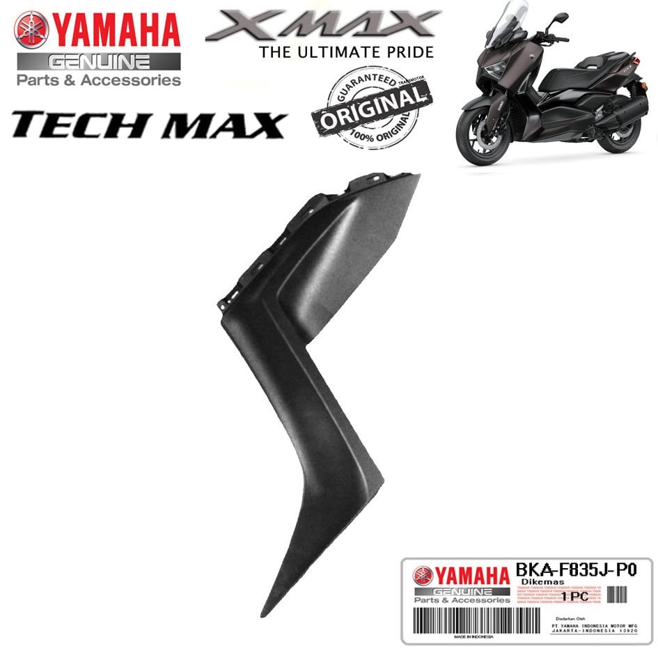 Orijinal XMAX TECHMAX 2023-2024 Sol Ön Panel Z Grenaj Parlak Siyah Piano Black