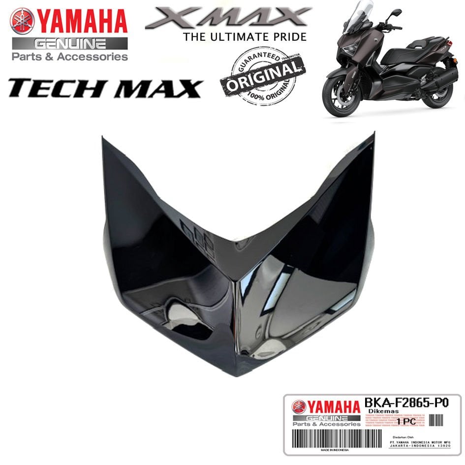 Orijinal XMAX TECHMAX 2023-2024 Far Üstü Panel Parlak Siyah