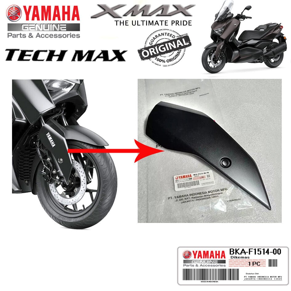 Orijinal Xmax Techmax 250/300 2023-2026 Ön Çamurluk Sağ Kapak Taşıyıcı Mat Siyah