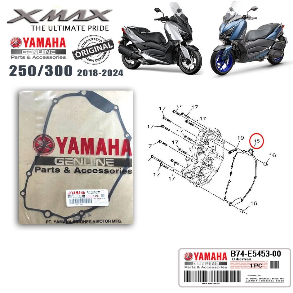 Orijinal XMAX 250/300 2018-2025 Karter Sargı Kapak Contası