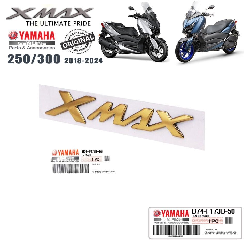 Orijinal XMAX 125/250/300/400 2018-2024 Amblem Logo Gold-Bakır