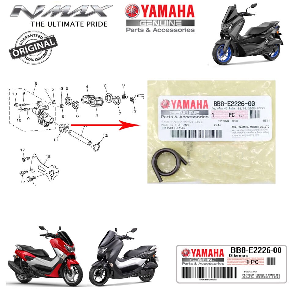 Orijinal Nmax 125/155 2015-2026 Piano Valf Kol Yayı