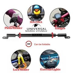 Nmax Xmax Telefon-Kamera Tutacak Ayna Bağlantı Barı