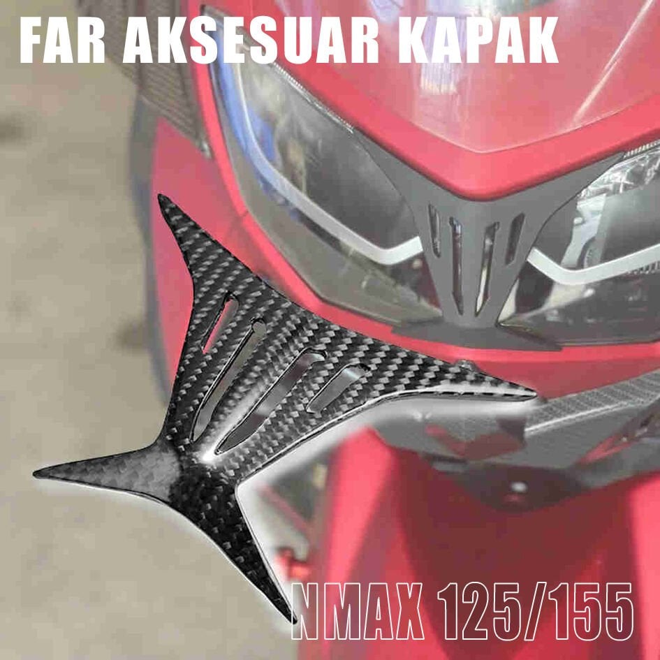 Nmax 125/155 2021-2024 Far Üstü Aksesuar Karbon Kapak