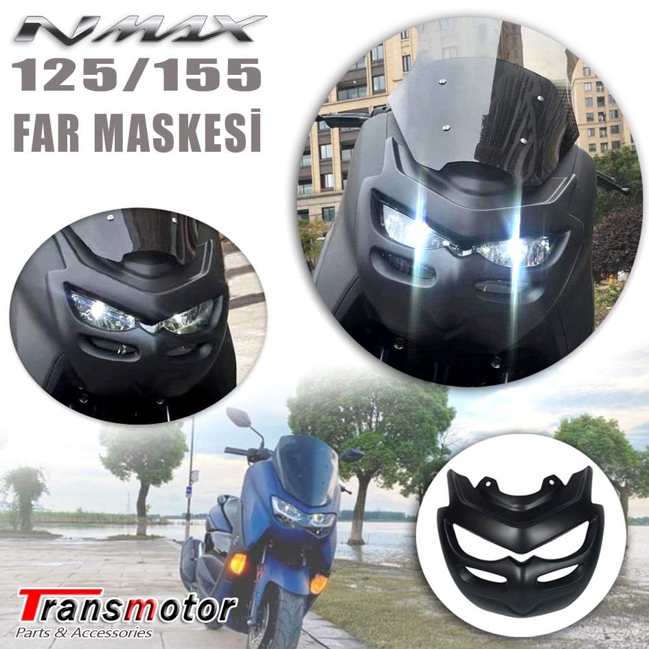 Nmax 125/155 2021-2024 Far Üstü Batman Spoyler Kapak Maske