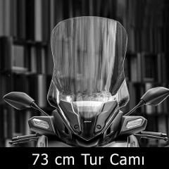 Yamaha Xmax Techmax 250-300 2023-2024 Orijinal Model Tur Camı Şeffaf Beyaz