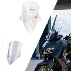Yamaha Xmax Techmax 250-300 2024-2025 Orijinal Model Tur Camı Şeffaf Beyaz