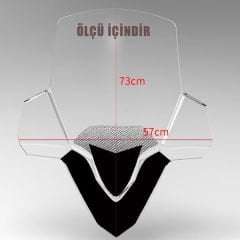 Yamaha Xmax Techmax 250 2023-2024 Orijinal Model Tur Camı 73 Cm