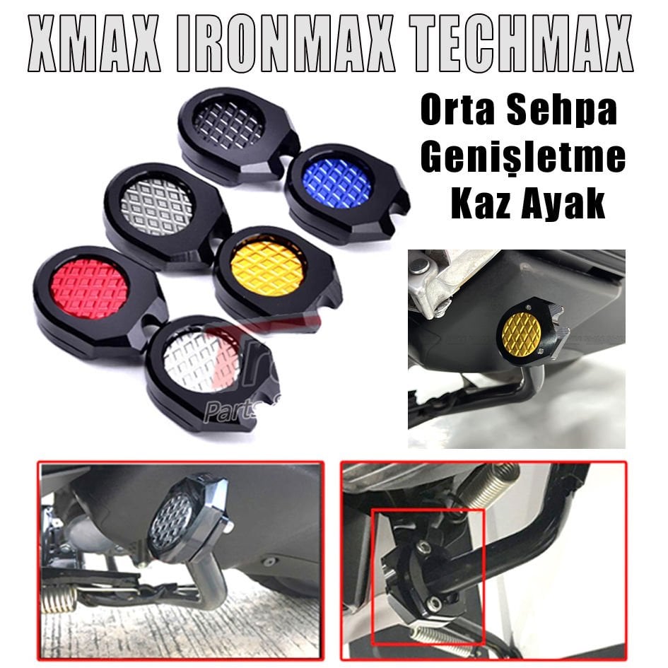 Xmax 125/250/300 2018-2026 Orta Sehpa Genişletme Kaz Ayak