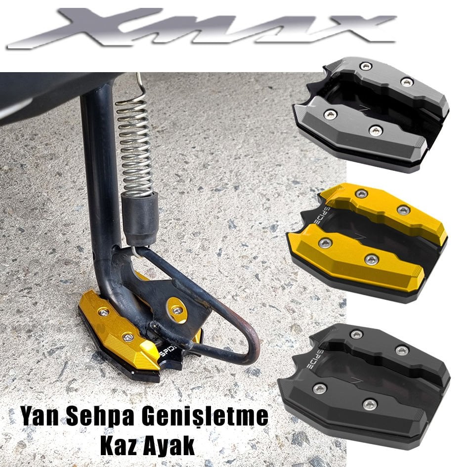 Xmax Ironmax Techmax 125/250/300/400 2018-2026 Yan Sehpa Genişletme Kaz Ayak