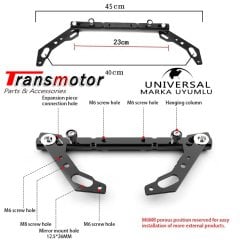 Nmax Xmax Universal Telefon-Kamera Tutacak Ayna Bağlantı Barı